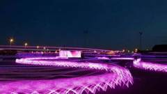 LED+环法自行车赛道=逆天的艺术