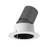 15W雅致系列深藏防眩可调斜照射灯无边框开孔90mm高显/3000K/15°/内黑外白/不可调光