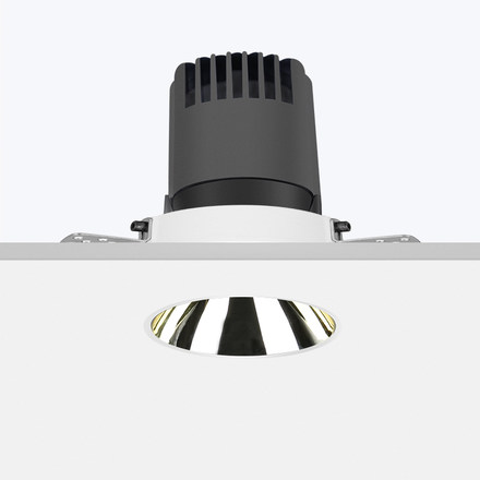 DARK深藏防眩可调10W筒灯开孔80mm/750lm/60°/4000K/无边框/香槟金敞口