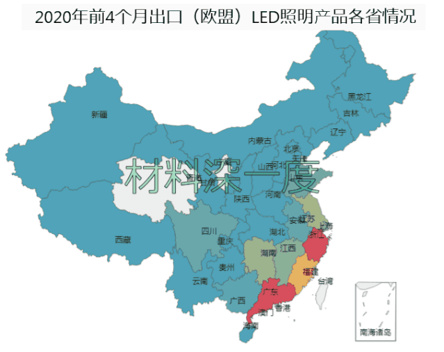 2020年前四个月对欧盟出口LED照明产品近14亿美元