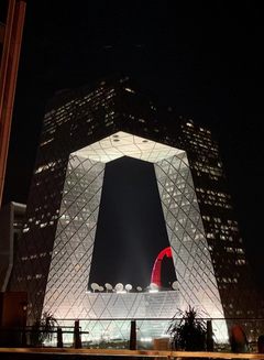 央视大裤衩的裆部照明