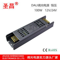 100W 12V 24V DALI调光 恒压 经济型长条网孔 LED调光开关电源
